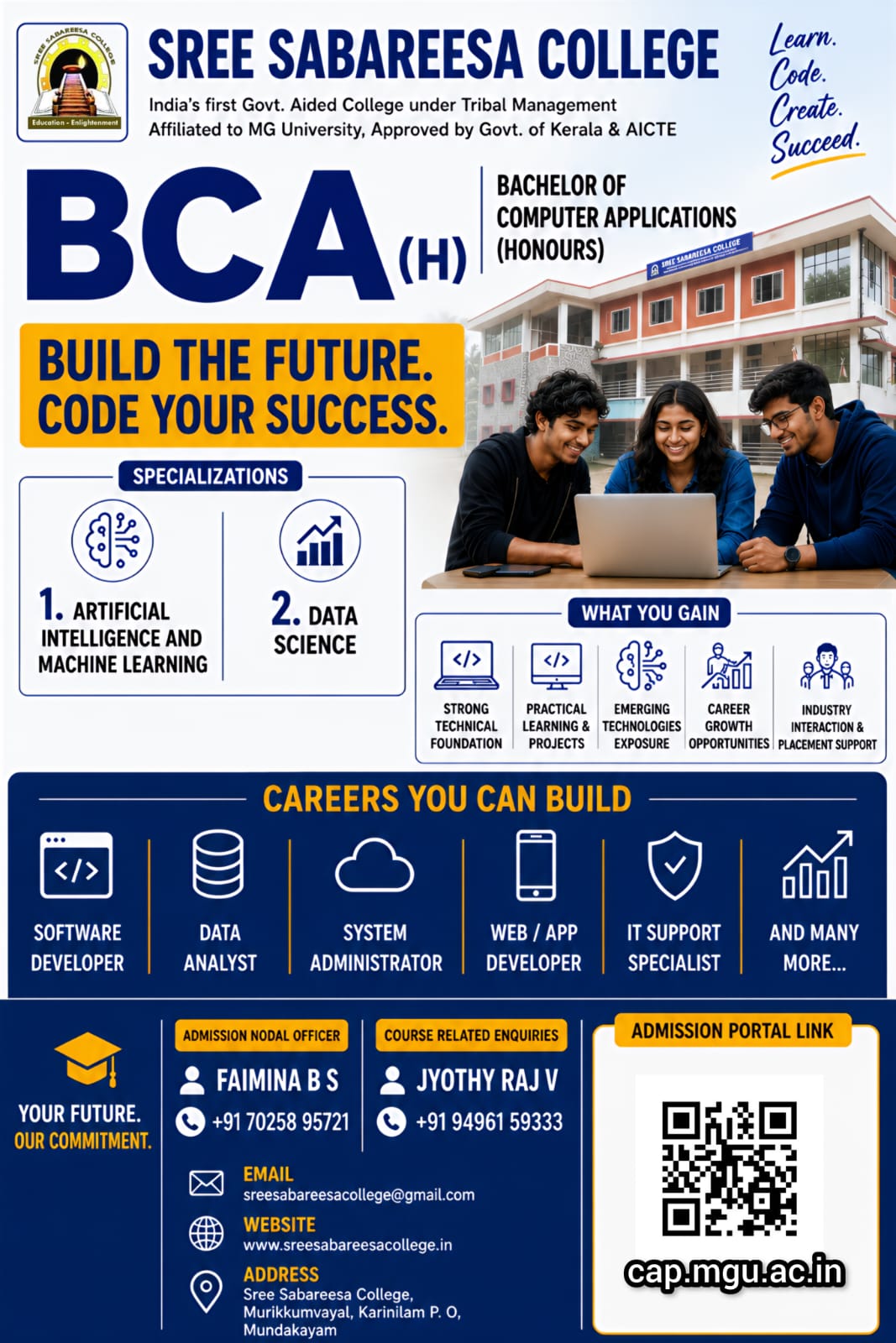 BCA – SREE SABAREESA COLLEGE